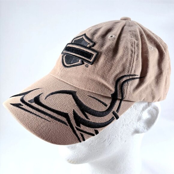 Harley Davidson Embroidered Baseball Cap Hat Fitted Sz Small - Picture 1 of 6